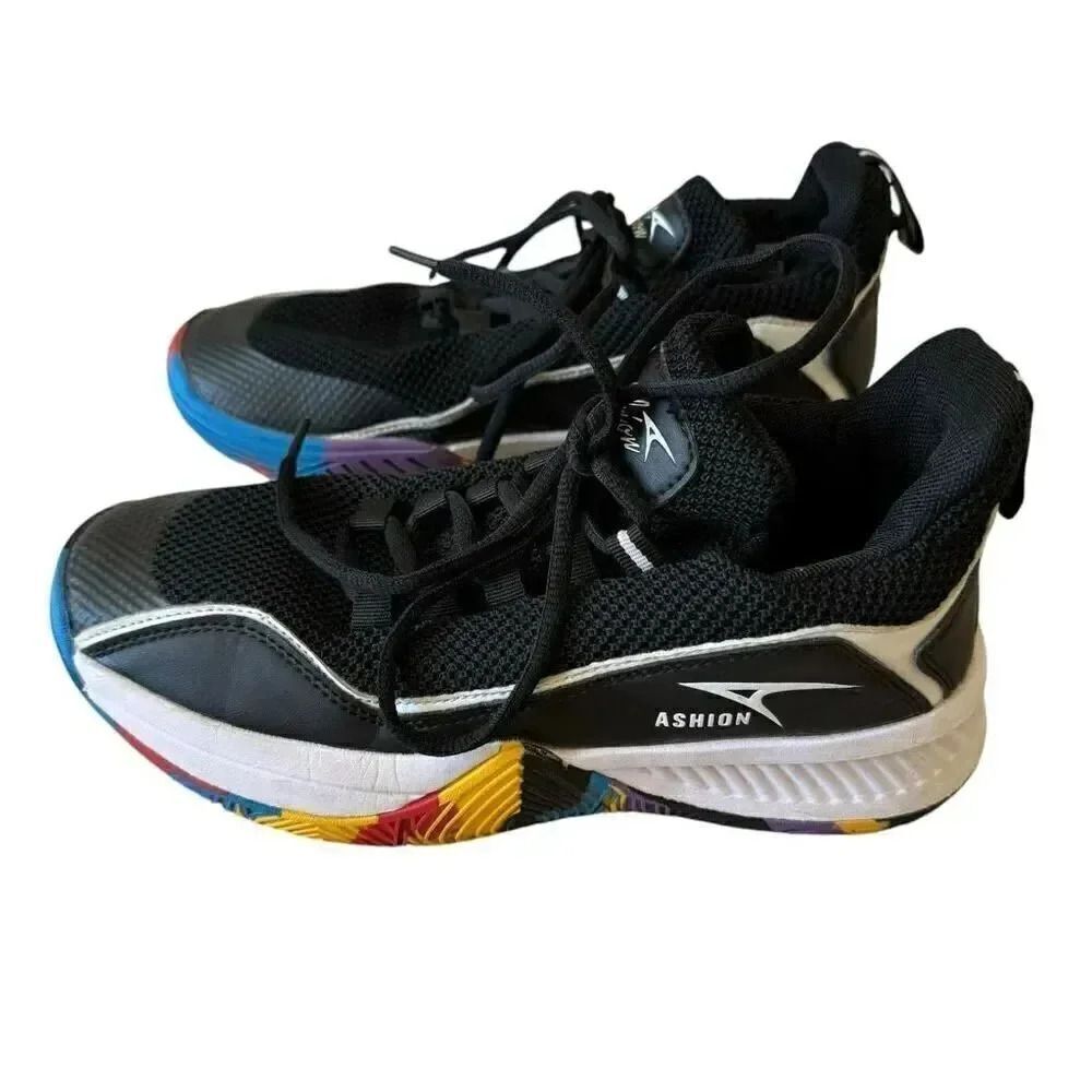 ASHION Basketball Kids trainers high top outdoor sports shoes SZ 5 (37)